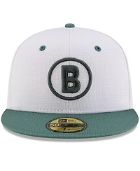 New Era Men's White/Green Boston Red Sox 2025 City Connect Batting Practice 59FIFTY Fitted Hat