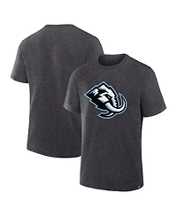 Fanatics Men's Heather Charcoal Utah Mammoth Primary Logo Legacy T-Shirt