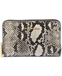 Michael Michael Kors Jet Set Small Leather Zip Around Card Case