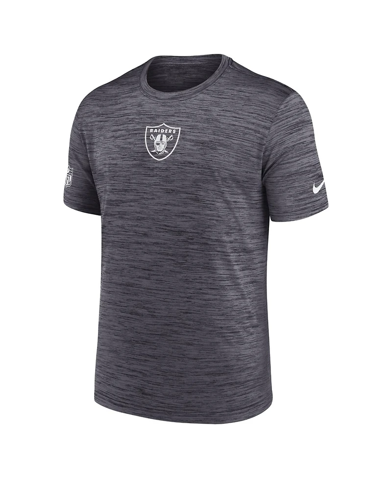 Nike Men's Black Las Vegas Raiders Big Tall Sideline Velocity Performance T-Shirt