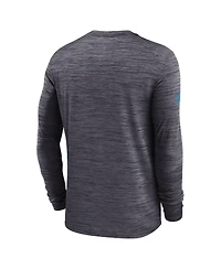 Nike Men's Black Carolina Panthers Sideline Velocity Performance Long Sleeve T-Shirt