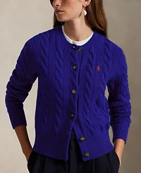 Polo Ralph Lauren Women's Cable-Knit Wool-Cashmere Cardigan Sweater