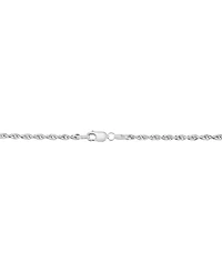 Rope Chain 20" Collar Necklace in 14k White Gold