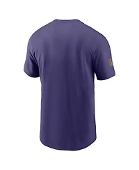 Nike Men's Purple Baltimore Ravens Sideline Performance T-Shirt