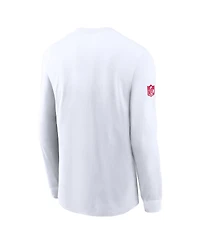 Nike Men's White Houston Texans Sideline Performance Long Sleeve T-Shirt