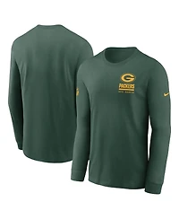 Nike Men's Green Bay Packers Sideline Performance Long Sleeve T-Shirt