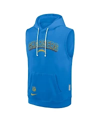 Nike Men's Powder Blue Los Angeles Chargers Sideline Performance Sleeveless Pullover Hoodie