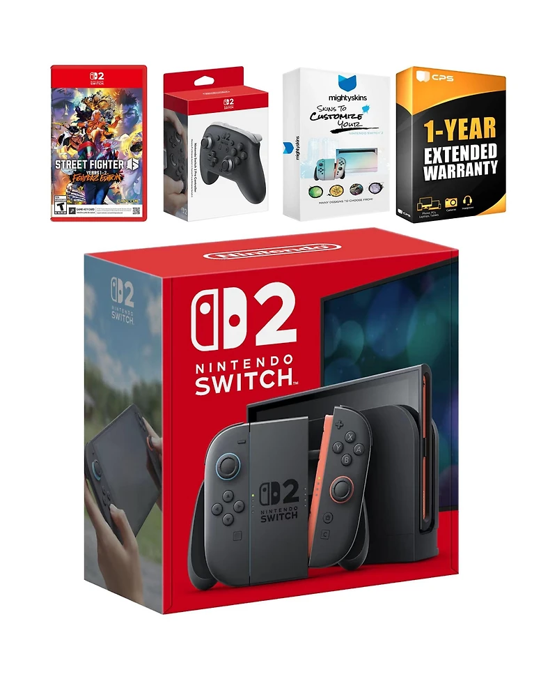 Nintendo Switch 2 Console with Street Fighter 6, Pro Controller