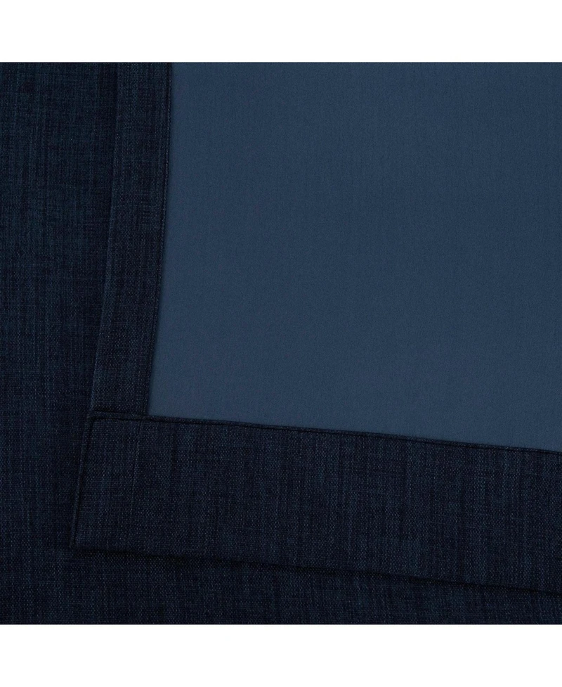 Half Price Drapes Grommet Textured Faux Linen Room Darkening Curtain