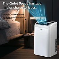 Zafro 12,000 Btu Portable Air Conditioner, Quiet 44dB, Fast Cooling, WiFi Control, Dehumidifier, Fan, 24H Timer, Easy Setup for Home/Office