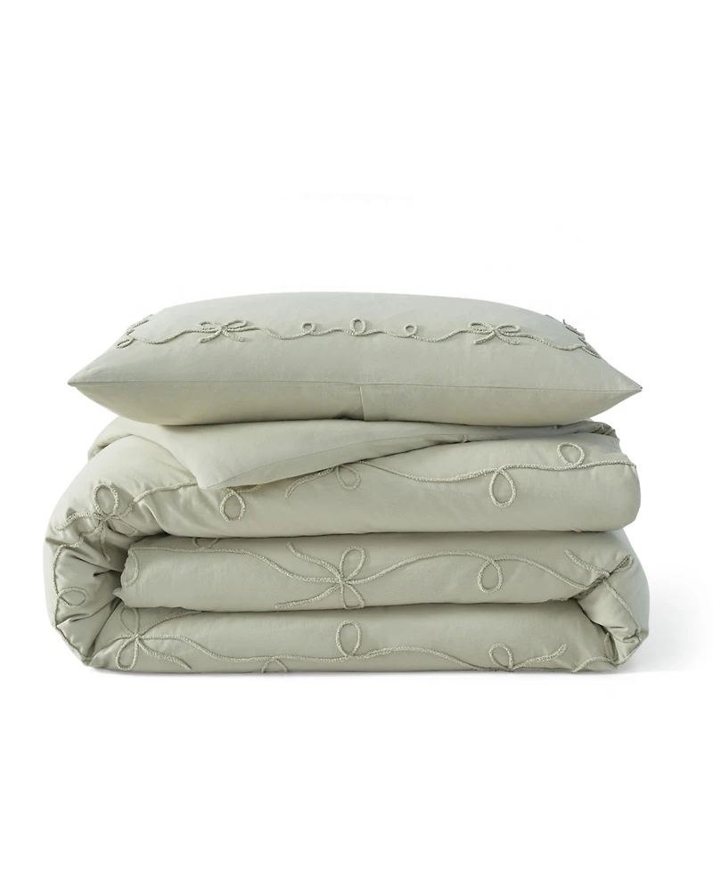 Peri Home Sasha Bows Embroidered 2-Pc. Comforter Set, Twin
