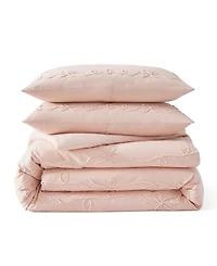 Peri Home Sasha Bows Embroidered 3-Pc. Comforter Set, King
