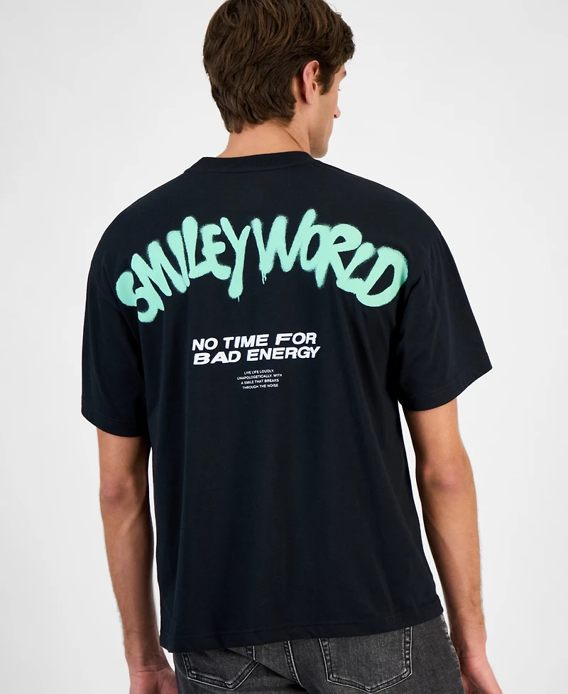 SmileyWorld Men's Hat Bunny Graphic T-Shirt