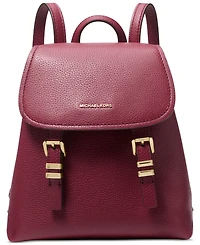 Michael Kors Quinn Extra Small Pebble Leather Flap Backpack