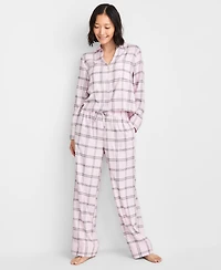 State of Day Women's Flannel Pajama Set, Macy's Exclusive