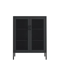 Manhattan Comfort Amelia 31.5" Modern 3-Shelf Accent Cabinet