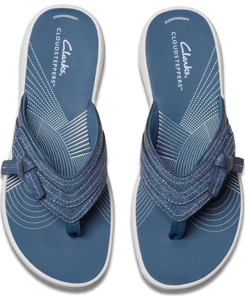 Clarks Women's Cloudsteppers Breeze Dalia Rip Tape Sandals