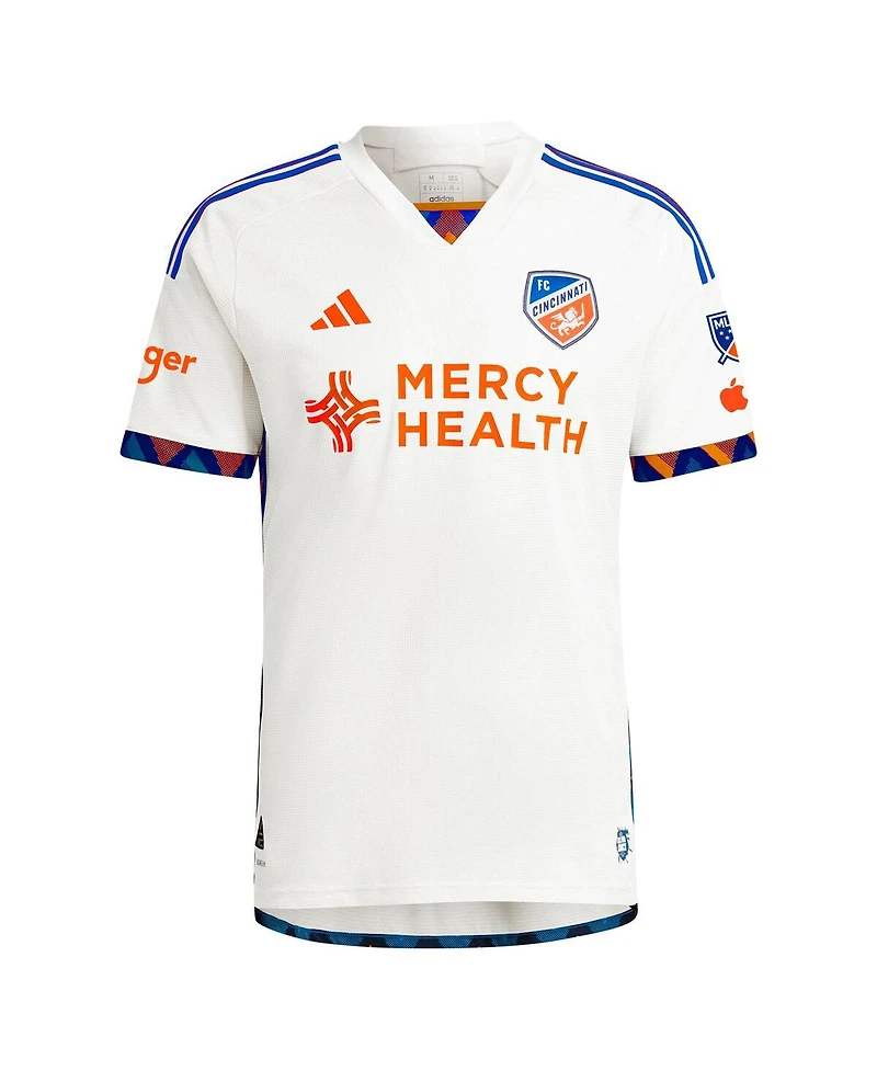 Adidas Men's Luca Orellano White Fc Cincinnati 2024 the Canvas Kit Authentic Player Jersey