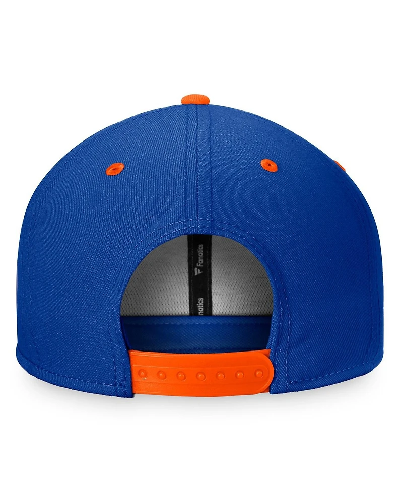 Fanatics Men's Royal/Orange New York Islanders Heritage City Two-Tone Snapback Hat