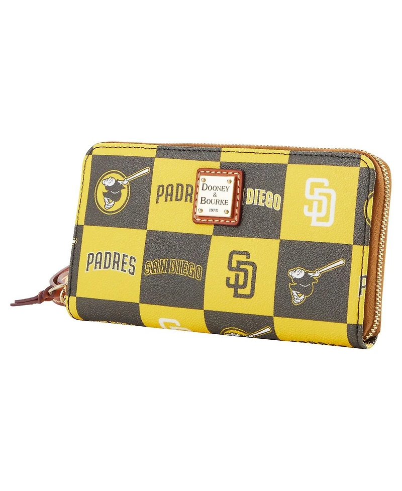 Dooney & Bourke Women's San Diego Padres Game Day Large Zip-Around Wristlet