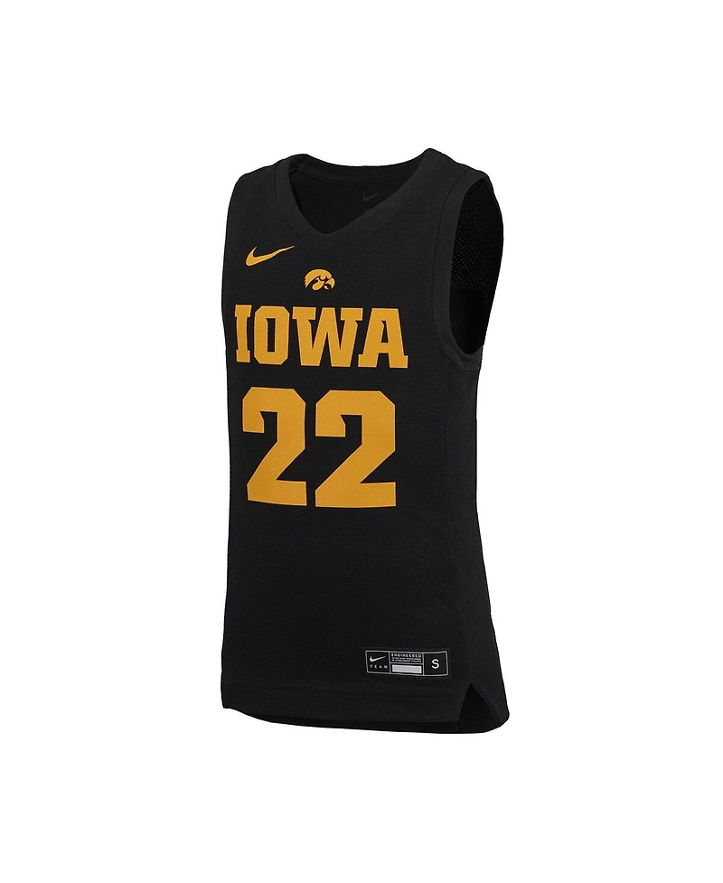 Nike Big Boys and Girls Caitlin Clark Black Iowa Hawkeyes Performance Replica Jersey