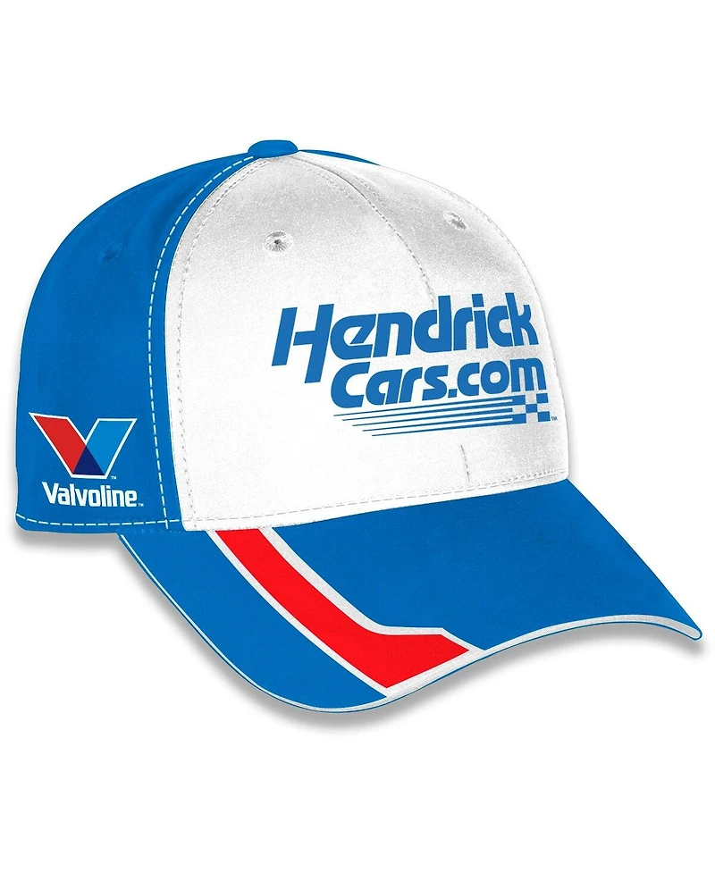 Checkered Flag Sports Men's and Women's Blue/White Kyle Larson HendrickCars.com Uniform Adjustable Hat