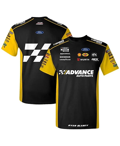 Team Penske Men's White Ryan Blaney Advanced Auto Parts Uniform T-Shirt