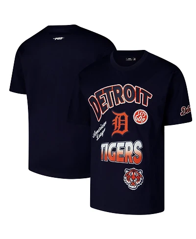 Pro Standard Men's Navy Detroit Tigers Turn It Up Dropped Shoulder T-Shirt