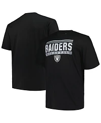 Fanatics Men's Black Las Vegas Raiders Big Tall Pop T-Shirt