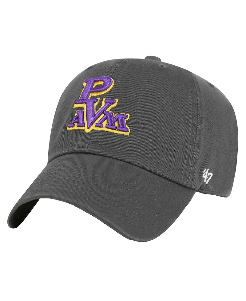 '47 Brand Men's Charcoal Prairie View A M Panthers Side Back Clean Up Adjustable Hat