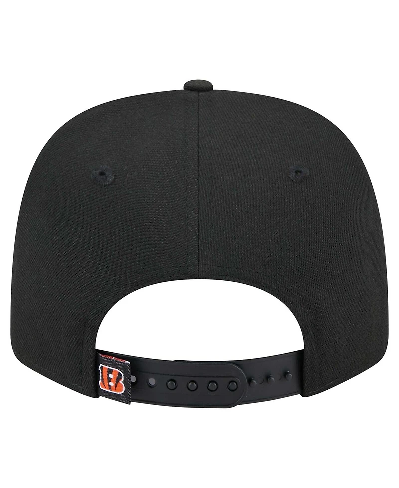 New Era Men's Black Cincinnati Bengals 9SEVENTY Stretch-Snap Hat