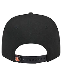 New Era Men's Black Cincinnati Bengals 9SEVENTY Stretch-Snap Hat