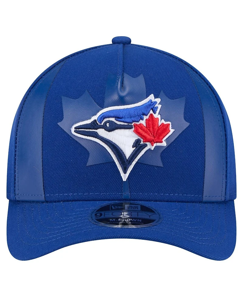 New Era Men's Royal Toronto Blue Jays Canadian Flag 9FORTY M-Crown A-Frame Adjustable Hat