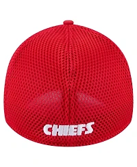 New Era Men's Red Kansas City Chiefs Game Day Linear 39THIRTY Flex Hat