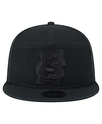 New Era Men's Black Seattle Sounders Fc Canvas 9FIFTY Snapback Hat
