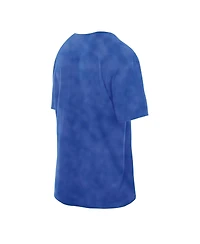 New Era Men's Blue York Knicks Old School Sport Vintage Wash T-Shirt