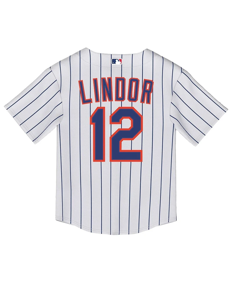 Nike Toddler Francisco Lindor White New York Mets Home Replica Jersey