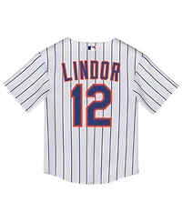 Nike Toddler Francisco Lindor White New York Mets Home Replica Jersey