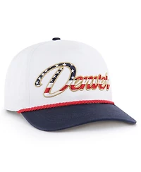 '47 Brand Men's White Denver Broncos Patriotic Overhand Hitch Adjustable Hat