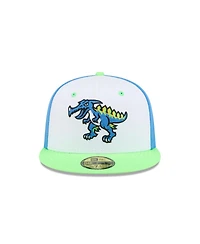 New Era Men's White Myrtle Beach Pelicans Theme Nights 59FIFTY Fitted Hat