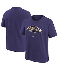 Nike Big Boys and Girls Purple Baltimore Ravens Primary Logo Legend T-Shirt