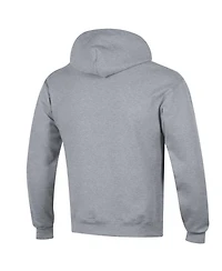 Champion Men's Heather Gray Notre Dame Fighting Irish Arched Logo Fleece Pullover Hoodie Sweatshirt