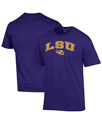 Champion Men's Purple Lsu Tigers Arch Over Logo T-Shirt