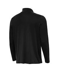 Antigua Men's Black Detroit Lions Reprocess Quarter-Zip Sweatshirt