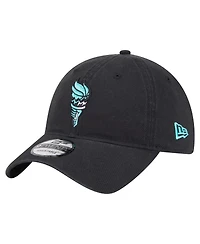 New Era Men's and Women's Black New York Liberty Core Alt Logo 9TWENTY Adjustable Hat