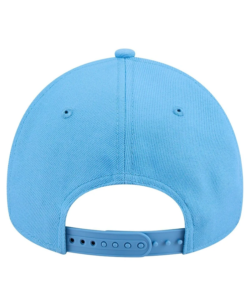 New Era Men's Sky Blue Chicago Sky Core Logo A-Frame 9FORTY Adjustable Hat