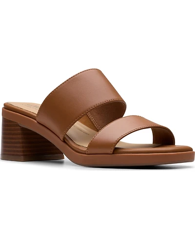 Clarks Collection Women's Jaylan Dusk Block Heel Sandals