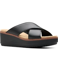 Clarks Collection Women's Wrenly Ivy Wedge Sandals