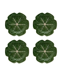 Bordallo Pinheiro Cabbage Dinner Plates, Set of 4