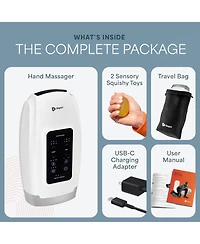 LifePro Legra Hand Massager with Heat & Compression – Finger, Wrist & Palm Relief with 5 Modes – Pressure Point Therapy for Sensitive Ha